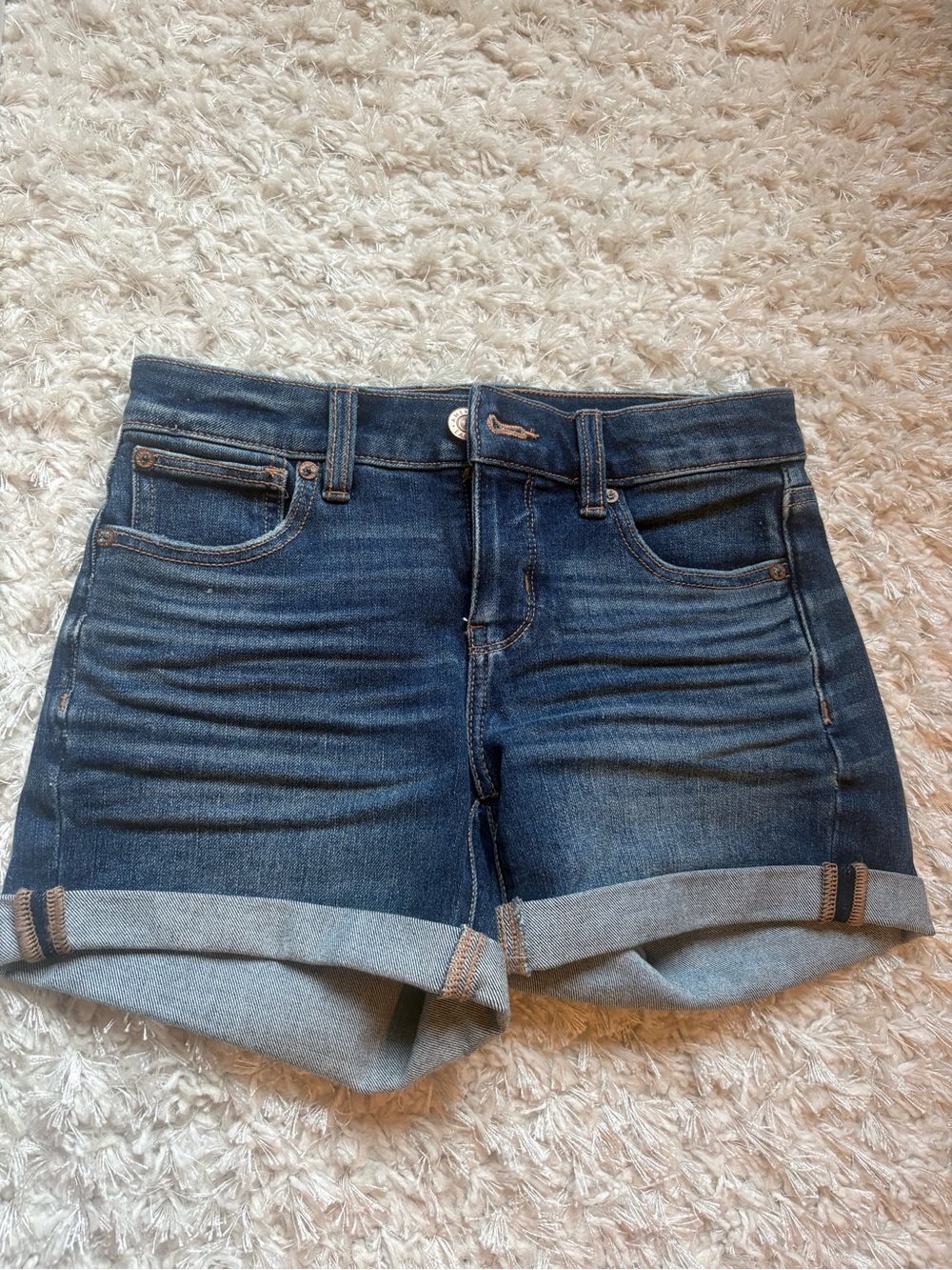 American Eagle Outfitters Dark Indigo “Dream shorts”